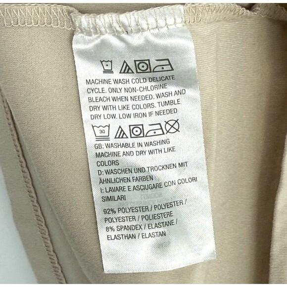 Bouffants & Broken Hearts Cozy Pajama Shirt Medium Beige - Picture 10 of 12